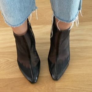 Diane Von Furstenberg Mesh Heel Booties